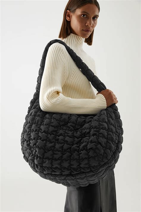 cos quilted oversized shoulder bag.